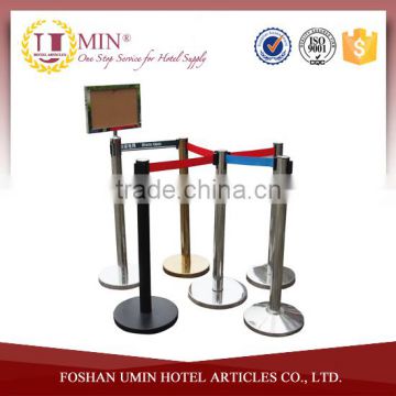 Stainless Steel Crowd Control Retractable Belt Barrier