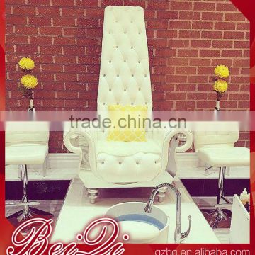 Wholesale nail salo equipment white upscale electric massage spa pedicure chair for sale