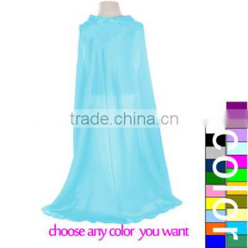 Halloween costume frozen capes, wholesale aqua blue adult/kids elsa cape,customize Halloween adult cape cloak performance