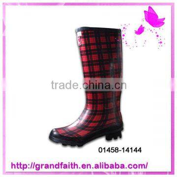 2014 good quality new women plastic rain boots