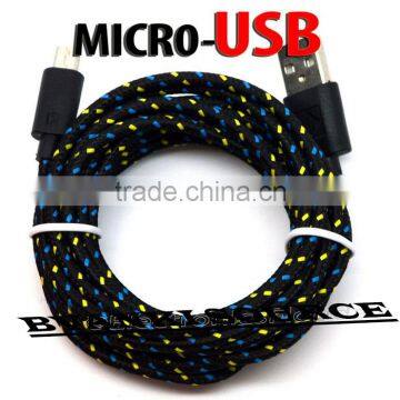 1m 2m 3m Braided Micro USB Cable Data Transfer and Power Charge For Android photo-5