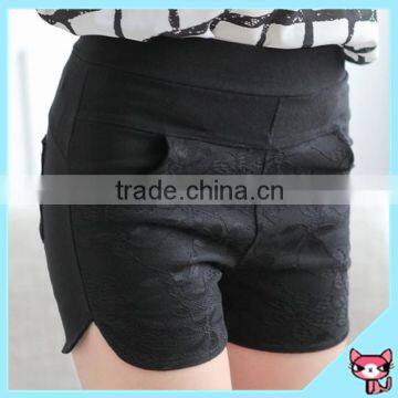 European 2015 Style Arc Black Lace Women Shorts