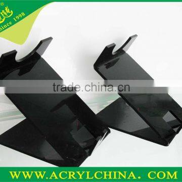 Black Acrylic Electric Hair Cutter Display With Hot-bend Forming, 5mm Imported Plexiglass Hair Cutter Holder With Engraving photo-3