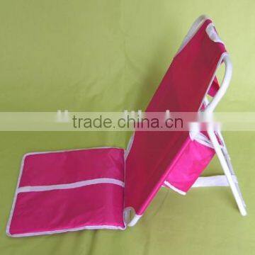 Steel folding beach chair with cooler