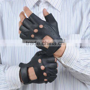 Real leather Men bicycle gloves