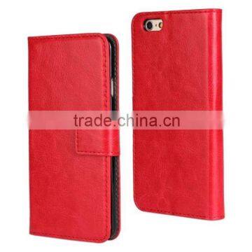 left cover card wallet design mobile phone cover/cellphone bag for iphone 6 stand leather case