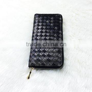 High Quality Fashion Black Women PU Wrinkle Cluth Wallet Famous Brand Designer Bag Purse Wallet photo-2