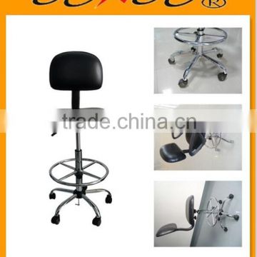 antistatic esd chair with foot rest