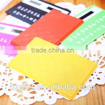 Promotional Solar Power Card Shape Mini Custom Made Calculator / Electronic Gift Logo Custom Printed OEM Manufacturer photo-5