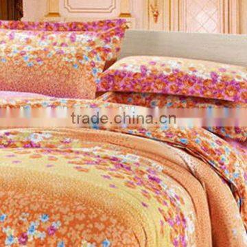 2014 top sell printed egyptian cotton bedding set