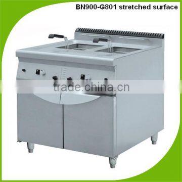 BN900-G801temperature controlled 2-tanks vertical gas fryer equipments for restaurants,commercial kitchen equipment