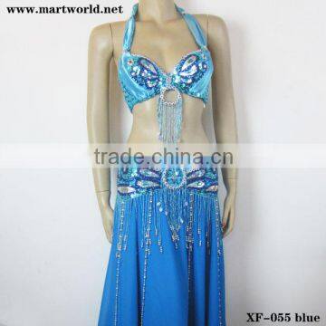 blue Egyptian Dance Costumes (XF-055 blue)