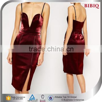 Sexy Dark Red Bandage Bodycon Velvet Party Dresses