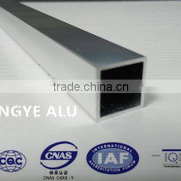 anodized silver aluminium square tube size