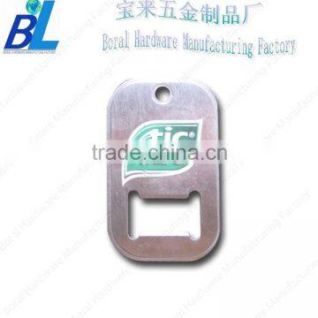 Eco-friendly material metal dog tag with bottle opener