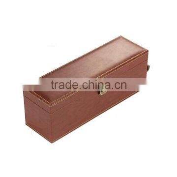High End Single Bottle Leather Wine Gift Box photo-4