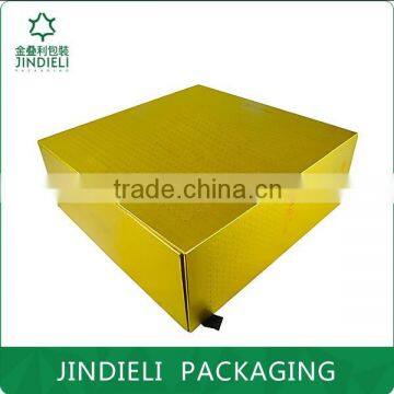 Golden nice recycle paper box for gift packaging