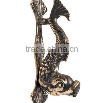 DOOR KNOCKER, BRASS DOOR KNOCKER, FISH DOOR KNOCKER