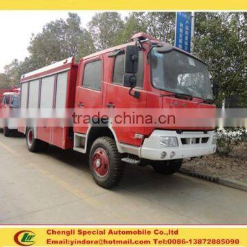 Best quality low price 8000litres dongfeng fire ladder truck