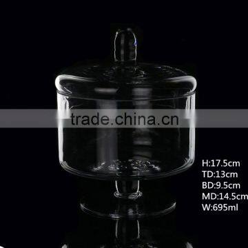 Muirfield Glass Cake Stand With Dome Handmade Mosaic Plant Dish Turkey Cover Handmade photo-2