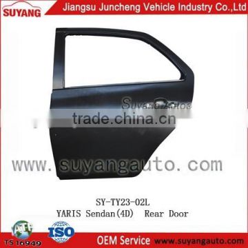 New Arrival Item Car Back Door for Toyota Yaris 4D Sedan Auto Body Parts