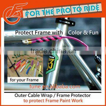 Spiral Type Bicycle Housing Shield