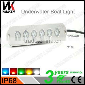 Wholesale IP68 90w 12v Stainless Steel Ship Yacht Led Underwater Lights From Hangzhou Weiken photo-1