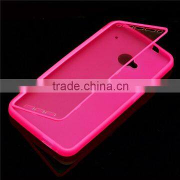 TPU Screen Wallet Touch Case Phone Case For HTC ONE M7