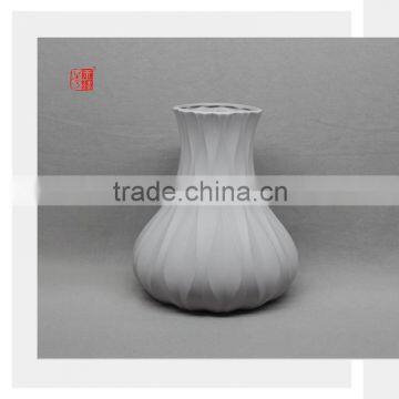 European Style Gray Ceramic Flower Vase for Home Decoration