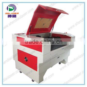 SD-6090 laser engraving cutting machine for BOXhandicraft double color plate