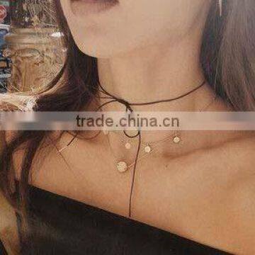 Delicate Simple Cord Knot Bow Cheap Necklace photo-3