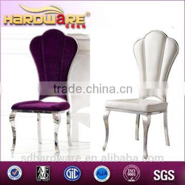 Stainless Steel With Fabric to Upholster Dining Room Chair photo-5