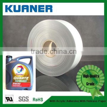 UV Certificate strong adhesive self adhesive paper for chemicals