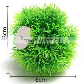 Hot Sale 2015 New Arrival Beautiful Aquarium Plastic Green Seaweed Moss Ball Decoration For Fish Tank photo-3