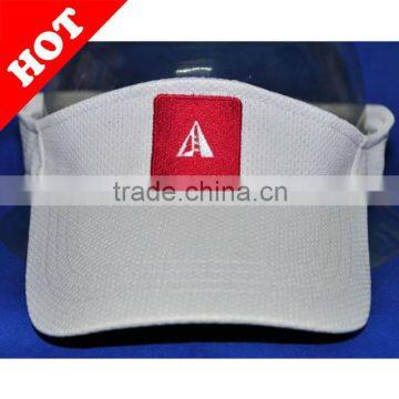 100% cotton sun visor cap/visor cap/sunhat with embroidery custom logo