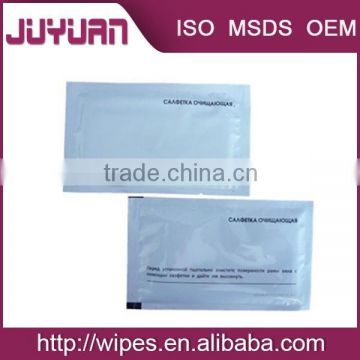 Chinese wholesale manufacture nonwoven fabric restaurant individually wrapped wet wipes