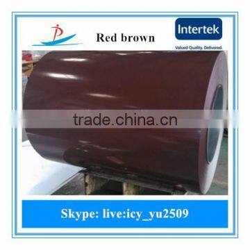 new red brown ppgi used for Building materials like Roof panel, Sandwich board, Door plate