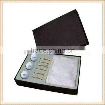 OEM customized golf towel set with gift box for golf lover