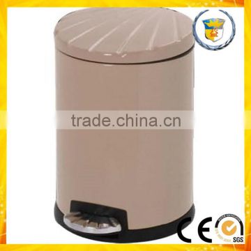 Painting foot control lid colorful trash can airtight garbage can