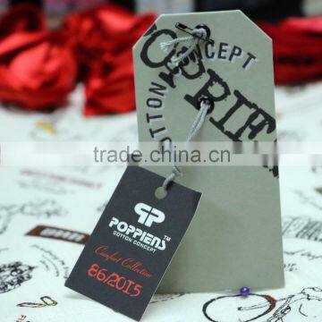 Folded paper printing clothing jeans hangtags and labels
