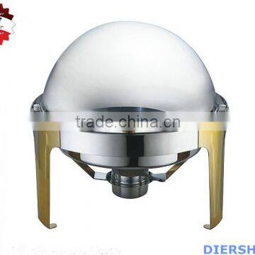 High Quality Golden Roundness Chafing Dish Set