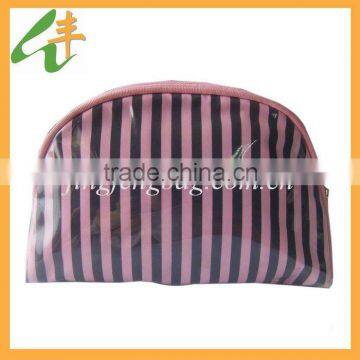 2014 promotional red& black small pvc makeup bag