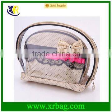 clear PVC toiletry cosmetic bag sets