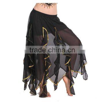 2016 Wholesale Cheap Belly Dance Skirt Chiffon for Women Belly Dancing Costume Skirts Gypsy