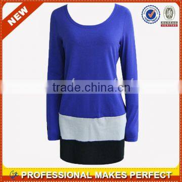 Korean style fashion womens autumn long t shirt(YCT-A0038)