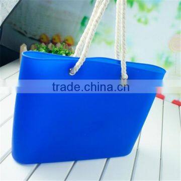 2015 portable cute silicone silicone beach bag