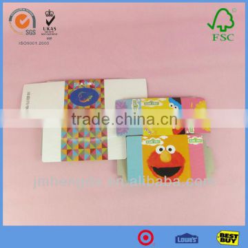 Custom design flat packing picture boxes for tissue packaging