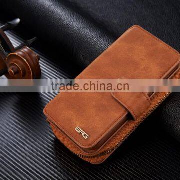 China Manufacturer Wholesale Woven Pattern Pouch Detachable Multifunction Wallet Leather Case for Iphone photo-3