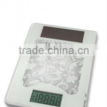 5kg solar food scale vegetable fruit weighing scale OEM factory CE health household electronic kitchen scale