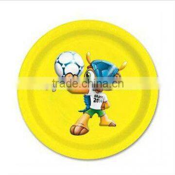 2014 World Cup plastic plate,plastic dishes for sales promotion